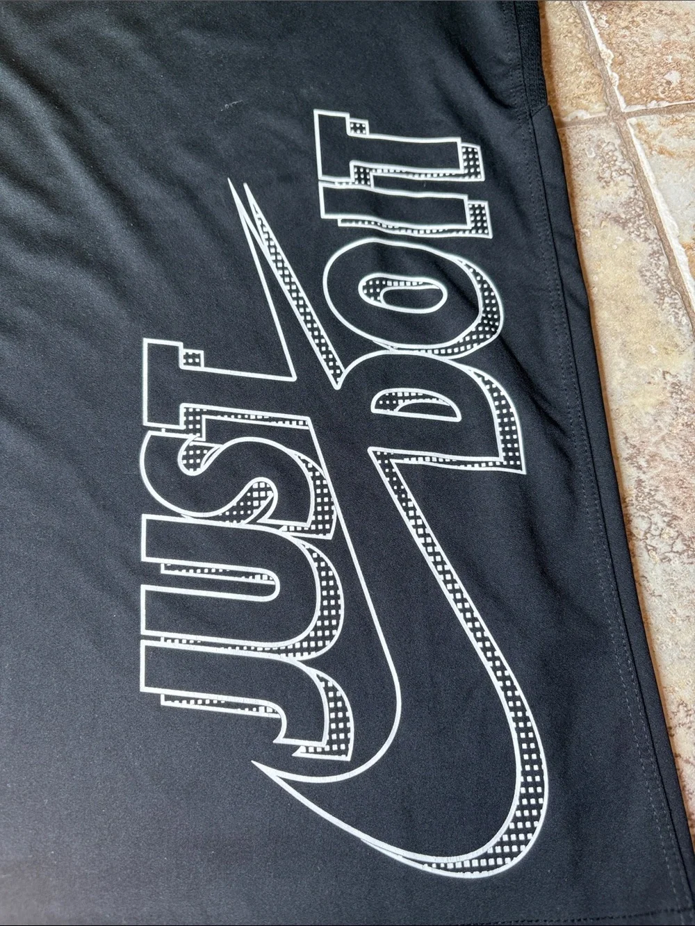 Boys XL Nike Black Short-Sleeve 'Just Do It' Graphic Tee Dri-Fit